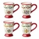 preview thumbnail 1 of 1, Certified International Provence 18 oz. Mugs,Set of 4 Assorted Designs - 5.75"W x 3.75"D x 5"H