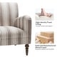 preview thumbnail 25 of 48, HULALA HOME Seip Modern Striped Arm Chair with Spindle Wood Legs Set of 2