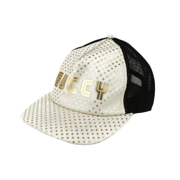 Gucci Men S Guccy Sega Off White Leather Mesh Baseball Hat S 57 4267 9060 S 57 Overstock