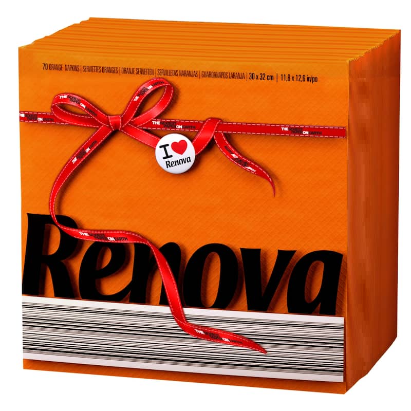 Renova Colored Dinner Disposable Paper Napkins Folded 1-Ply