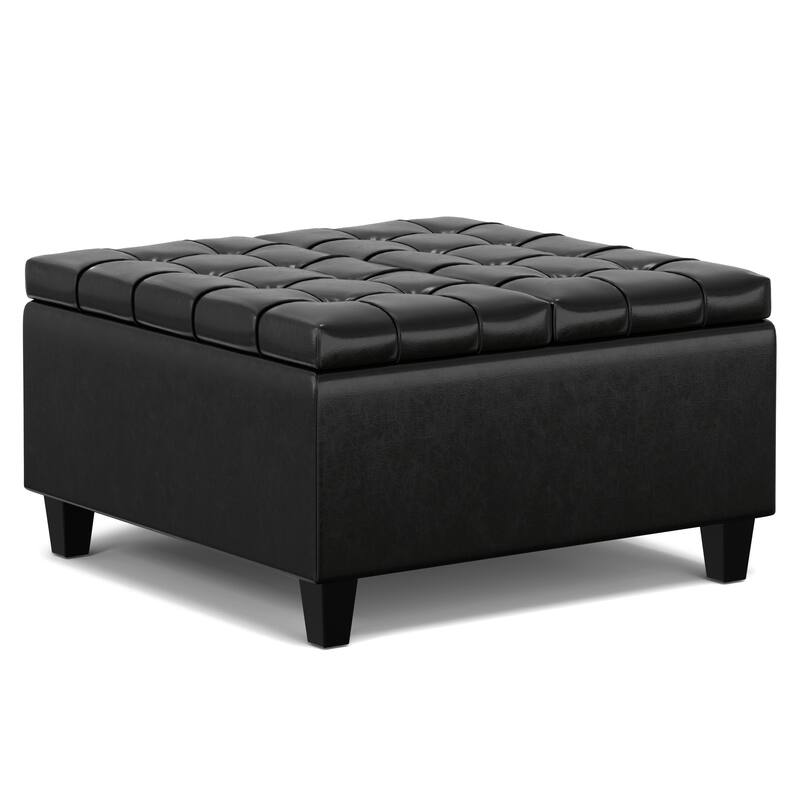 WYNDENHALL Elliot 30 inch Wide Transitional Square Table Ottoman