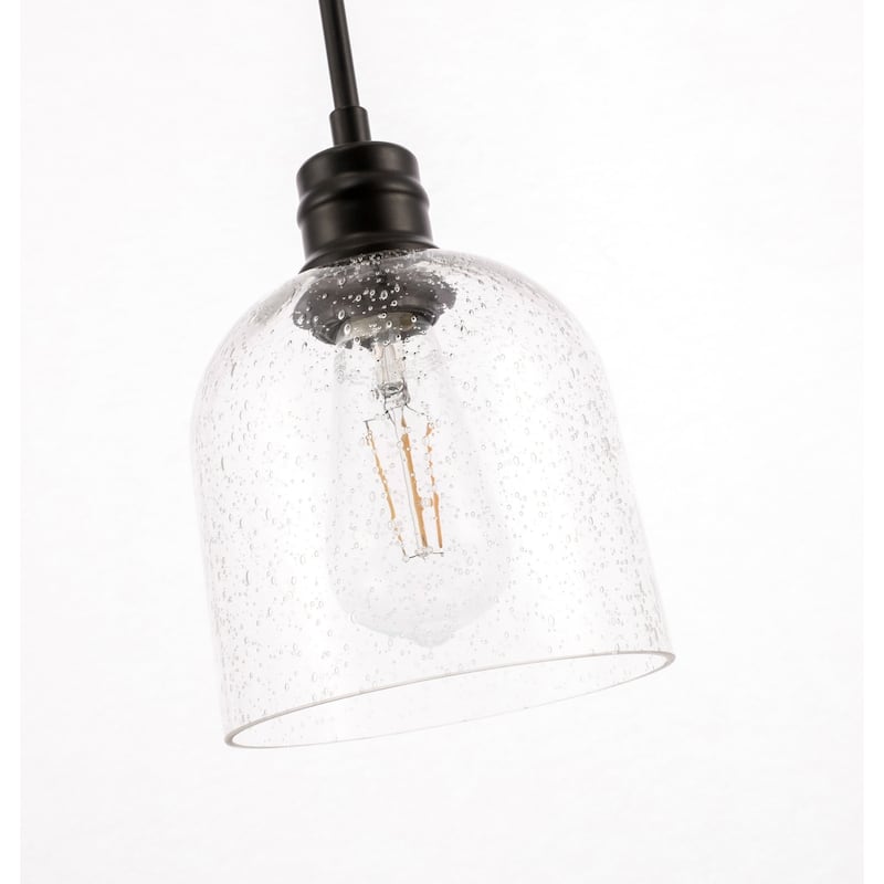 Candie 6-Inch 1-Light Clear Glass Pendant