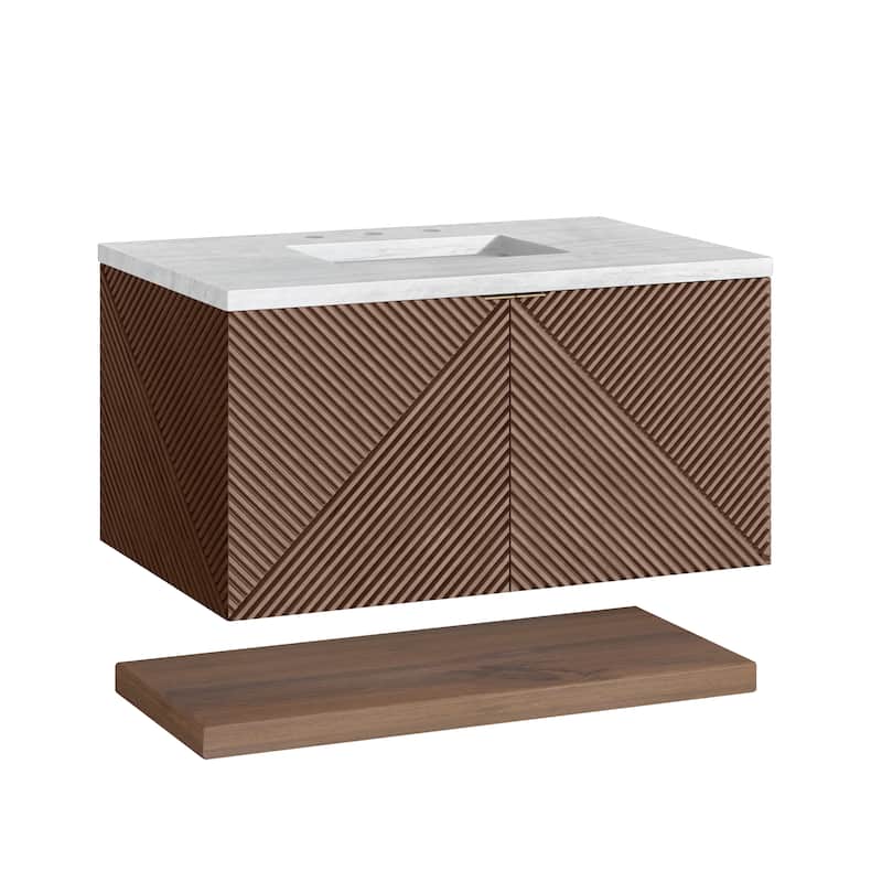 James Martin Vanities Marcello 36" Single Vanity, Chestnut
