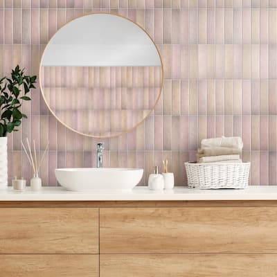 Merola Tile Heritage Rose 2-3/8" x 9-5/8" Porcelain Floor and Wall Tile