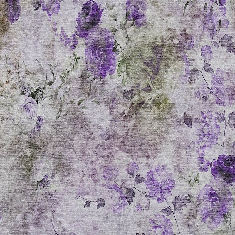 HomeRoots Floral Transitional Rectangle Outdoor Rug