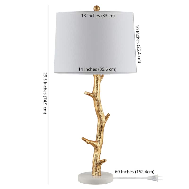 SAFAVIEH Lighting Carolin 29.5-inch Resin Table Lamp - 14" x 14" x 29.5" - 14Wx14Dx30H