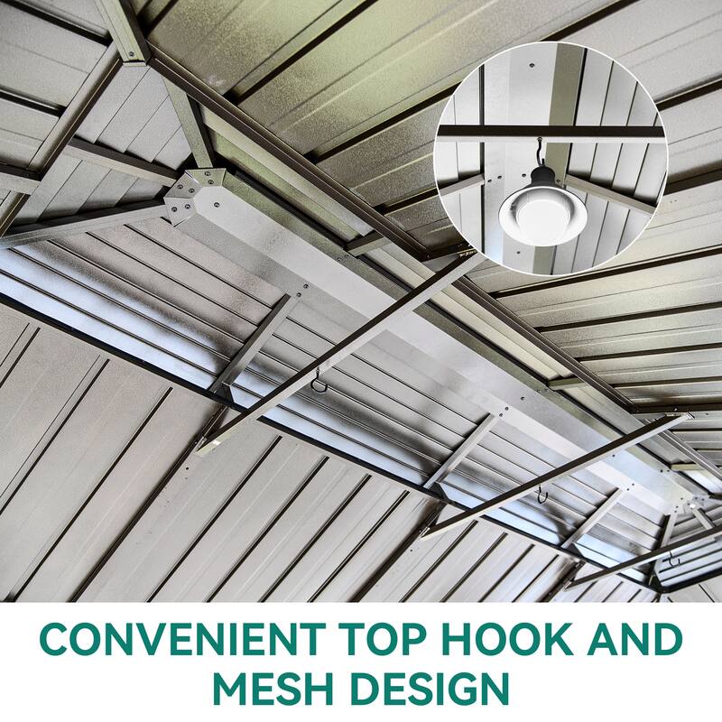 Outdoor Aluminum Hardtop Gazebo With Nettings And Curtains