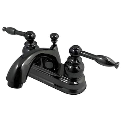 Kingston Brass Water Onyx Centerset Bathroom Faucet - Free Pop-Up