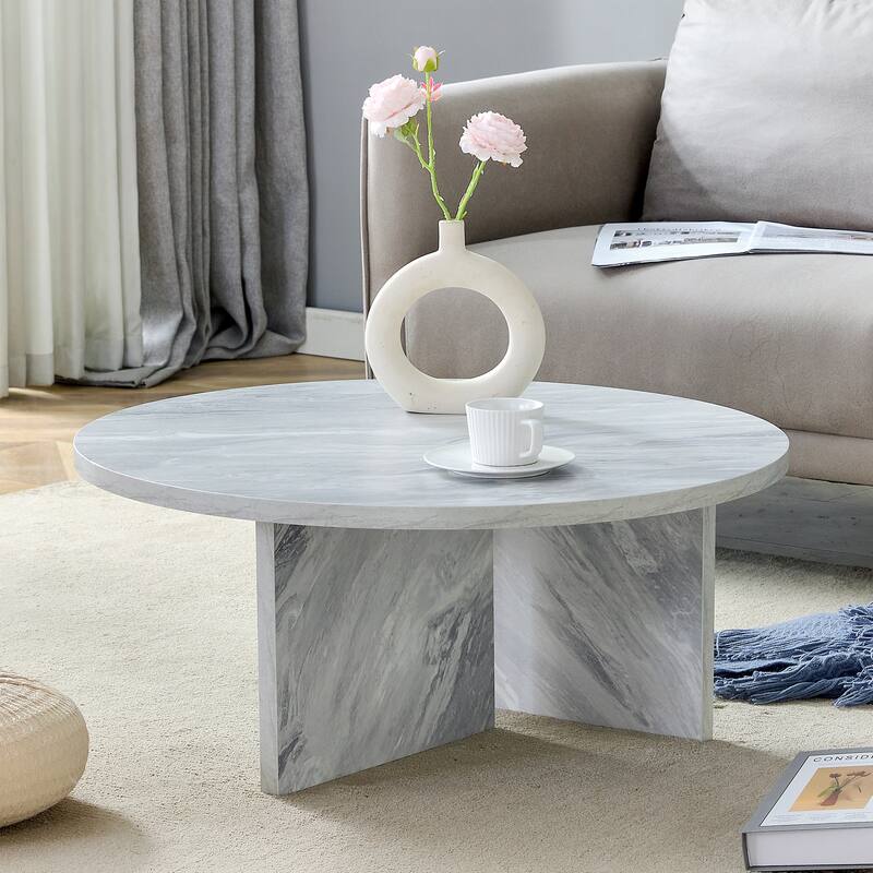 Multi-Style Decor Friendly Mdf Round Coffee Table