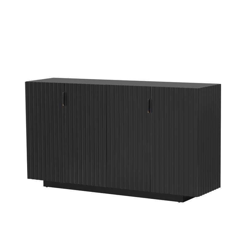 4 Wavy Doors Ample Storage Space Sideboard