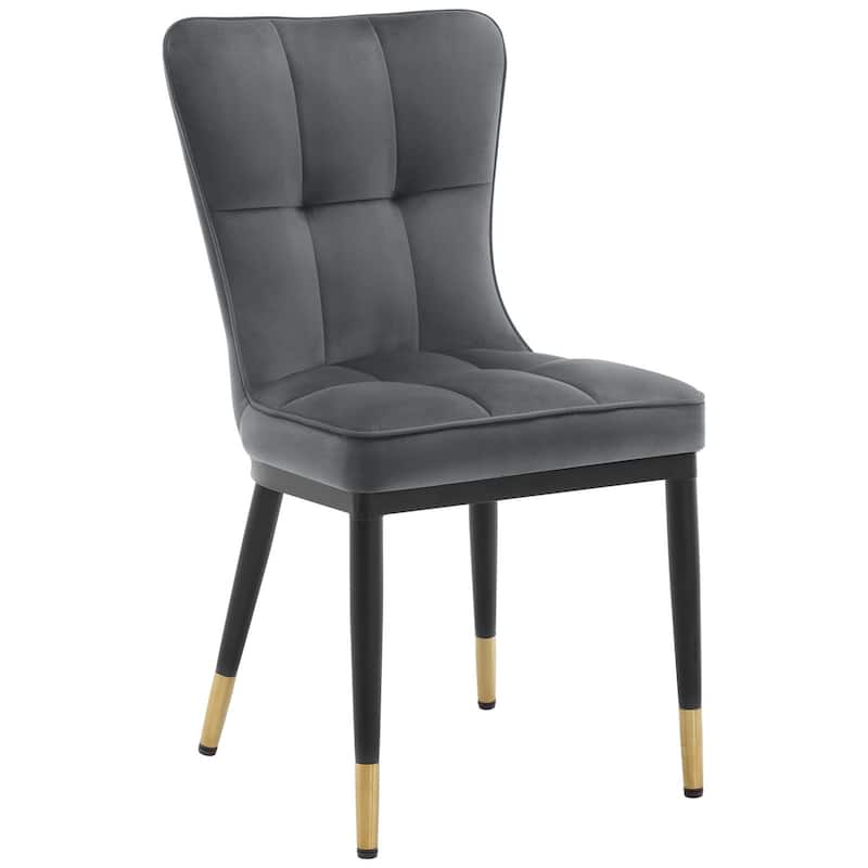 Modern Velvet Upholstered Dining Chairs, Set of 2/4 - 35.8"H x 18.9"W x 23.2"D