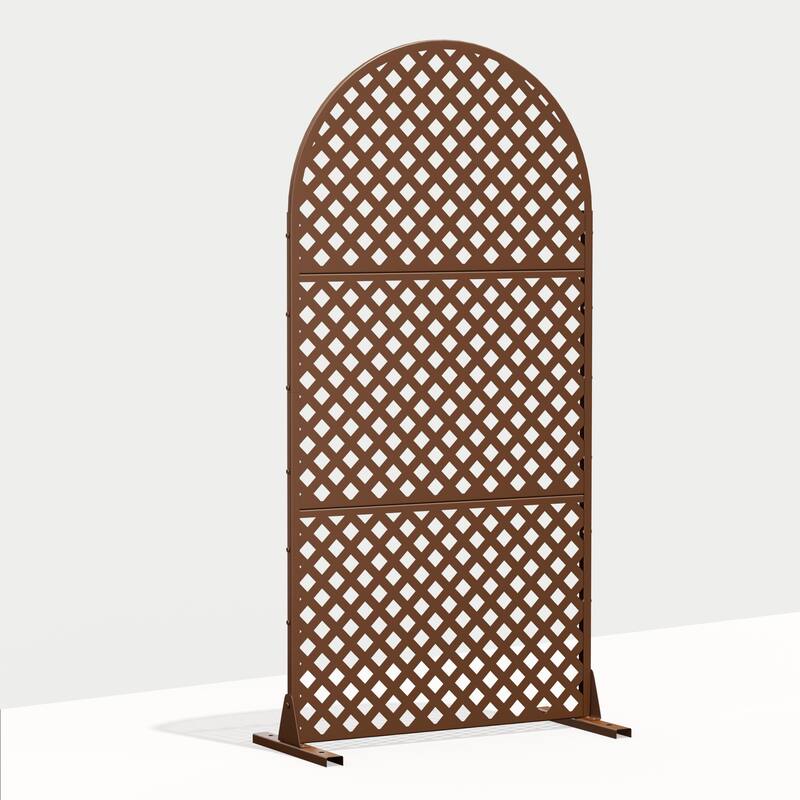 Outdoor Privacy Screen Metal Privacy Screen Panel Free Standing - 72*35
