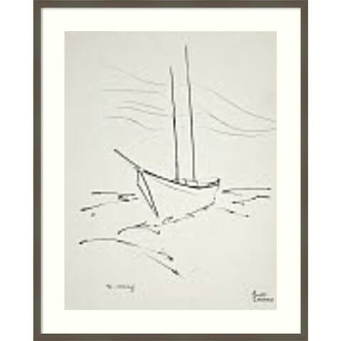 Crossing the Gulf (Boat) by Scotty Lawrence Danita Delimont Framed Wall Art Print