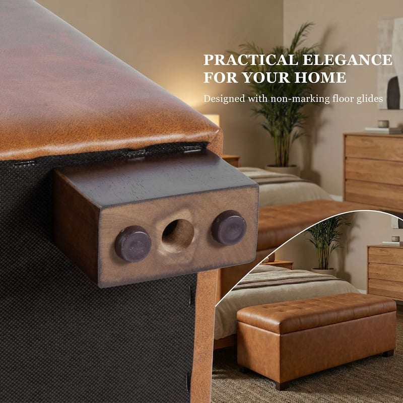 Porch & Den Camero Tufted Storage Bench