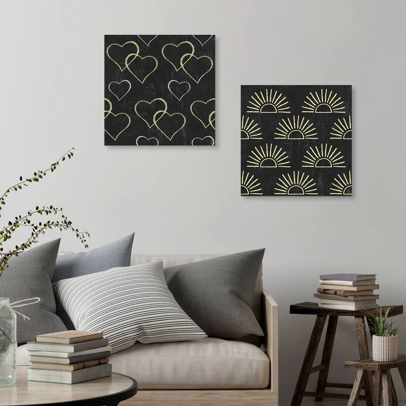 Winsome Words Pattern III & IV by Moira Hershey Canvas Art Prints