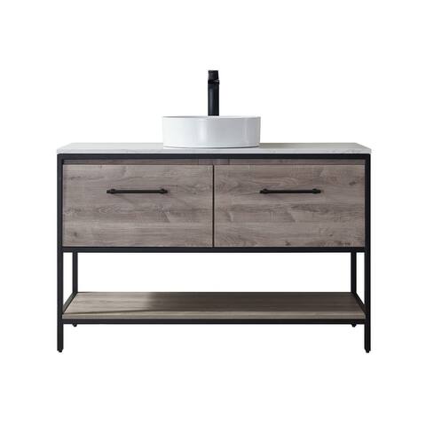 Murcia 48" Vanity with Countertop and vessel sink Without Mirror
