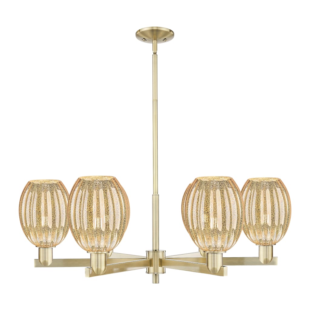 Innovations Lighting Downtown Urban - Preston - 6 Light 24" Bell Shade Stem Hung Chandelier