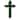 7' Artificial Pine Christmas Cross Unlit