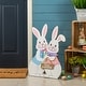 preview thumbnail 31 of 50, Glitzhome Easter Wooden Bunny Porch Decor Standing Rabbit Sign Decoration Bunny Couple