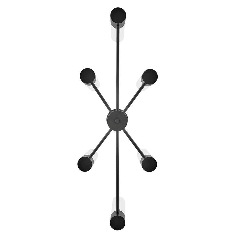 Lark 85406 Shea 6 Light 34" Wide Linear Chandelier with Clear Glass