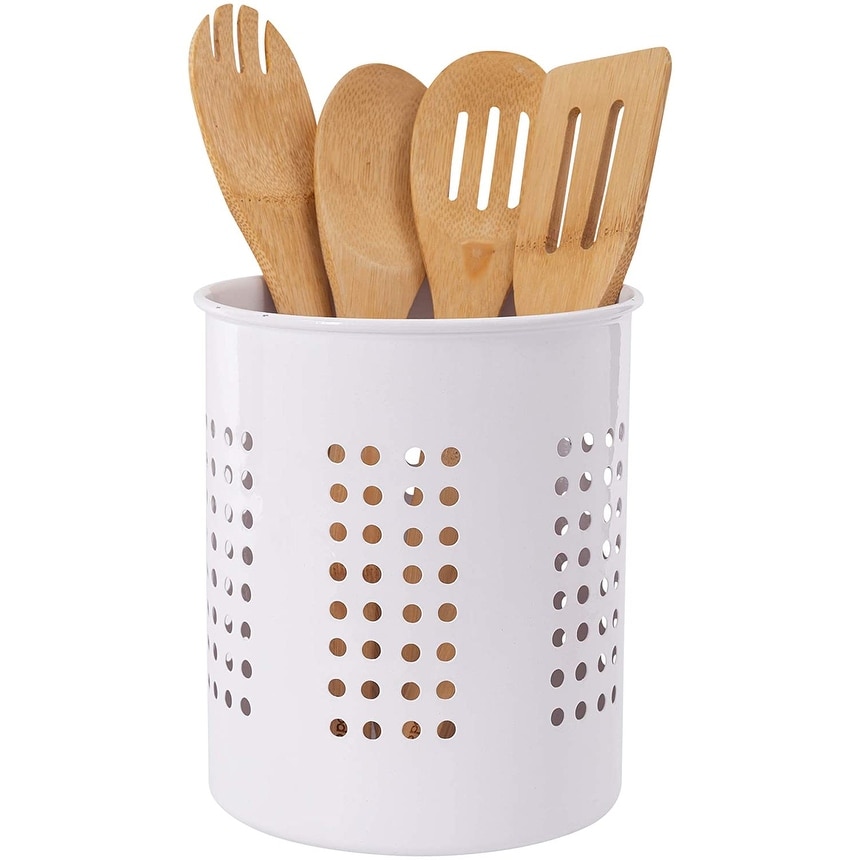 Stainless Steel Kitchen Utensil Holder - Crock Organizer Caddy - Great for  Large Cooking Tools - Bed Bath & Beyond - 30138329