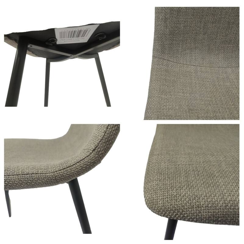 Modern Dining Room Chairs with Metal Legs(Set of 4) - N/A