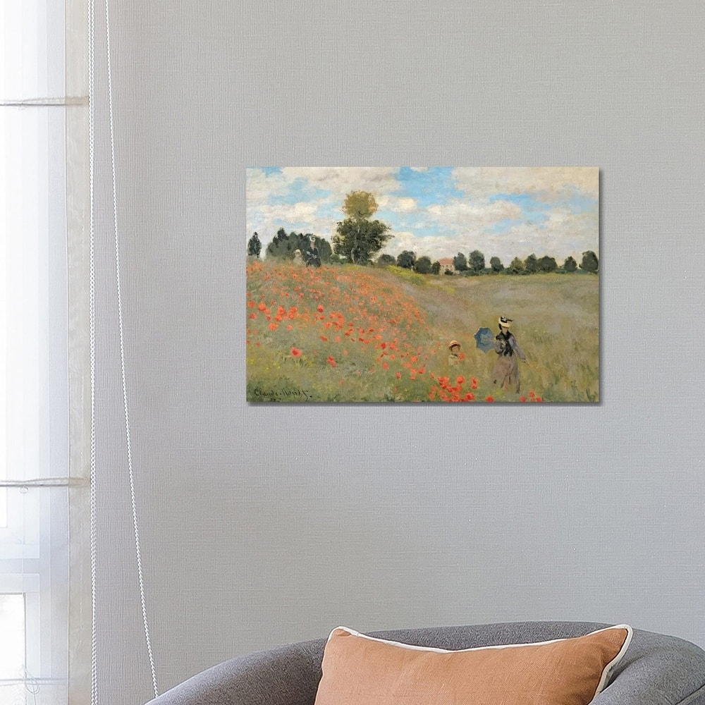 iCanvas "Wild Poppies, Near Argenteuil, 1873" by Claude Monet Canvas Print