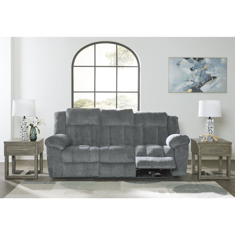 Signature Design by Ashley Tip-Off Power Reclining Sofa - 91"W x 42"D x 45"H