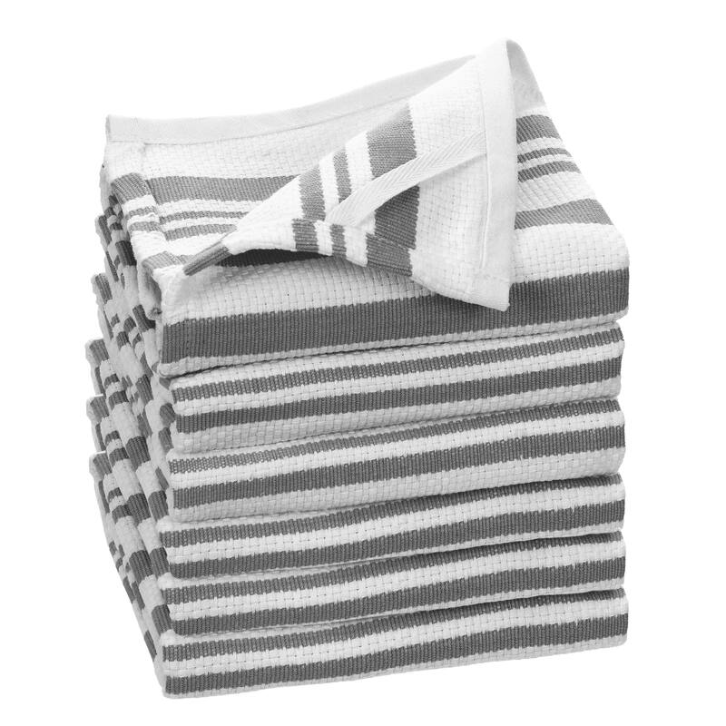 Fabstyles Broadway Stripe Cotton Kitchen Towels - 18x28