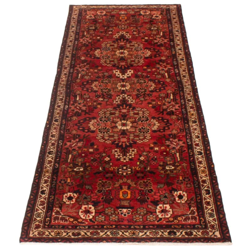 ECARPETGALLERY Hand-knotted Andelz Copper Wool Rug - 3'4 x 9'7
