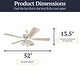 preview thumbnail 7 of 15, The Gray Barn Grumio Distressed White 52-inch Ceiling Fan with 5 Barnwood Blades