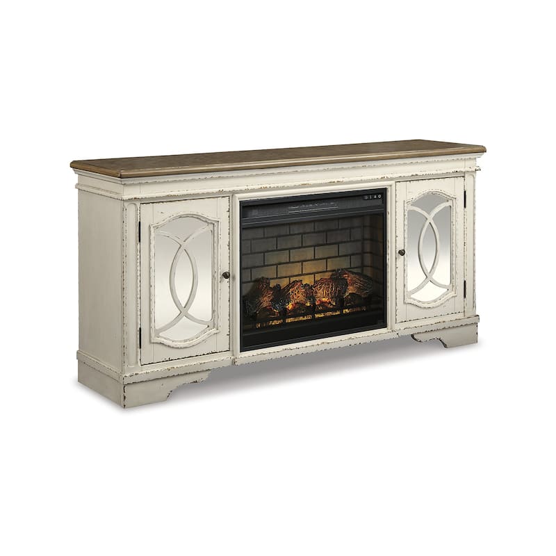 Realyn 74" TV Stand with Electric Fireplace