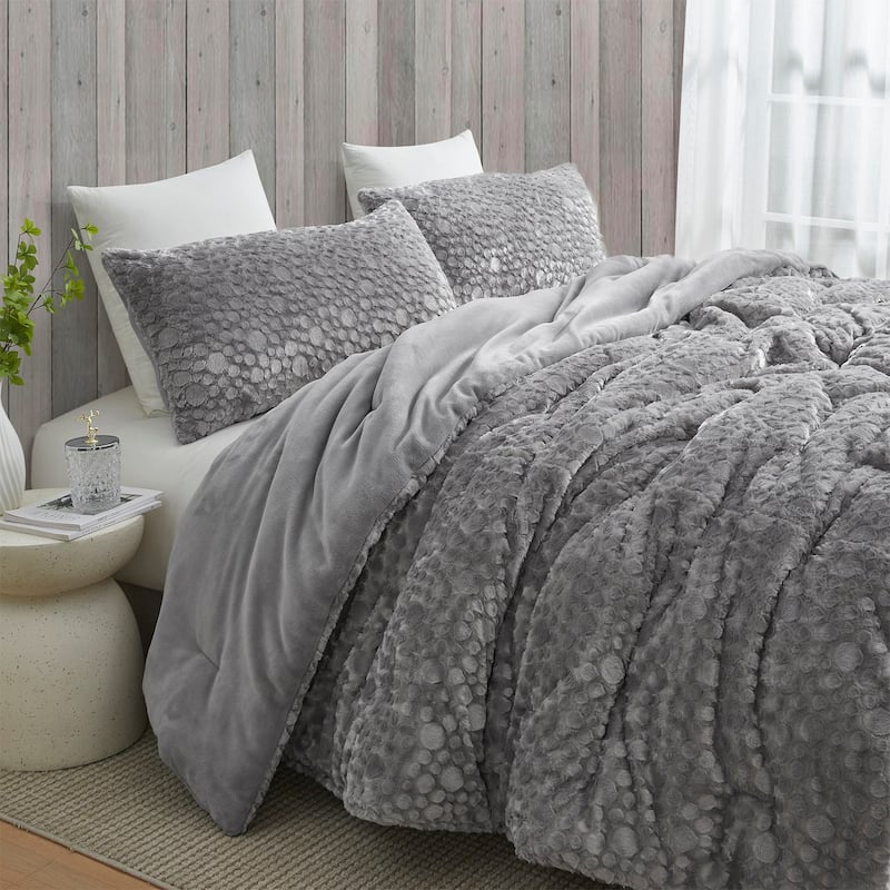 Tons of Texture - Coma Inducer® Oversized Comforter Set - Space Gray