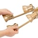preview thumbnail 6 of 6, Adjustable 4-light Gold Spotlights Semi-flush Mount Tracking Ceiling Lights - L 29"x W 5"x H 7.5"