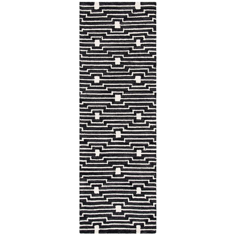 SAFAVIEH Handmade Micro-Loop Hanke Transitional Wool Rug-