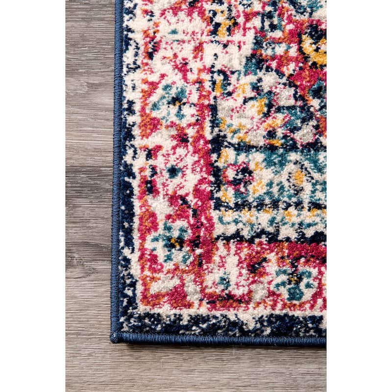 Nuloom Vintage Persian Medallion Faded Area Rug
