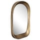 preview thumbnail 5 of 5, Handcrafted Bradano Arch Wall Mirror - 36" - Brass Tone