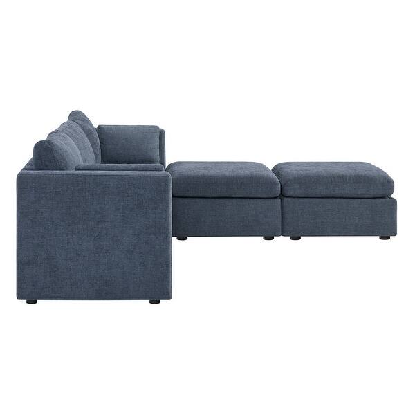 Mia Oversized Modular Sectional Fabric Sofa Set