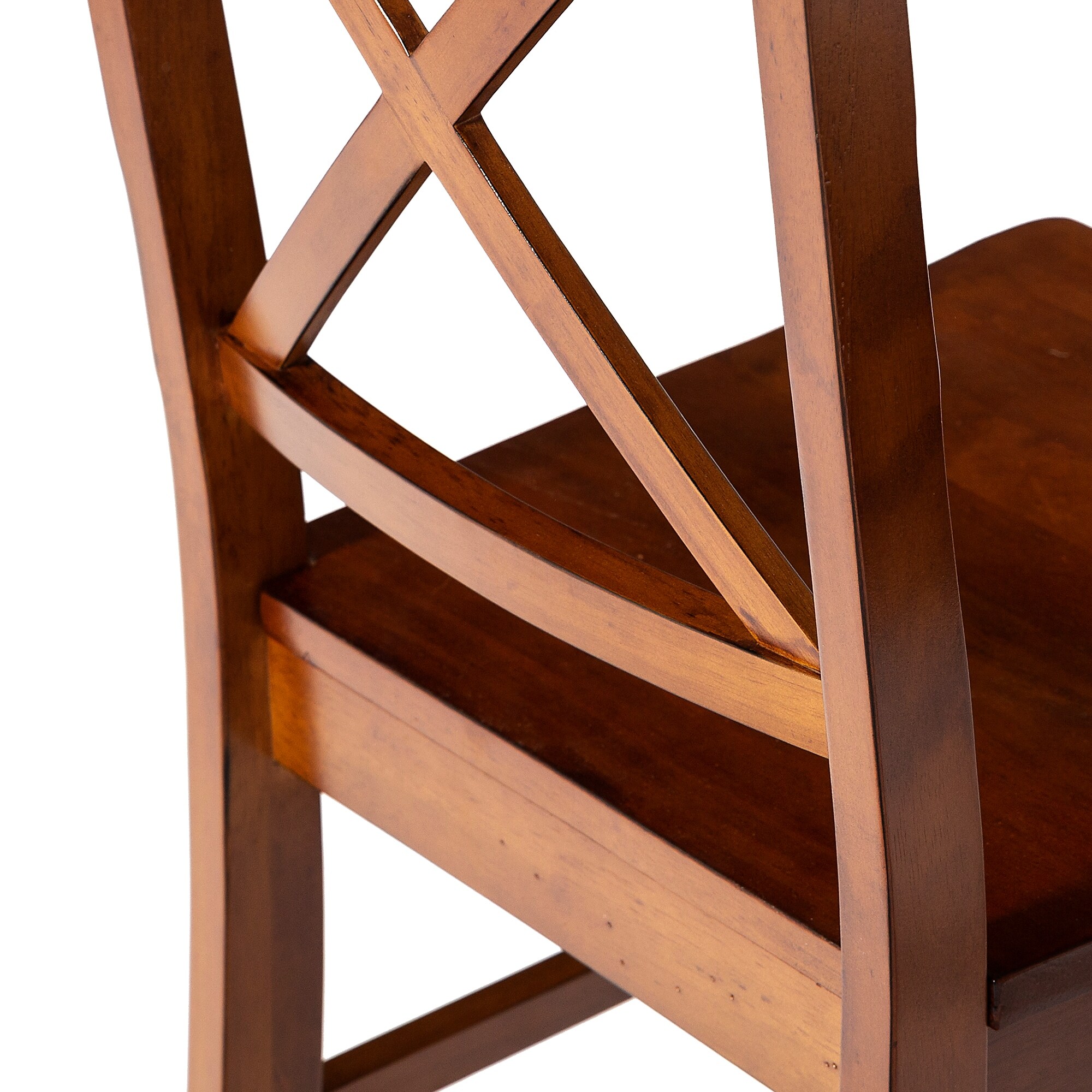 Walker Edison Antique X-Back Dining Side Chairs (Set of 2) - On