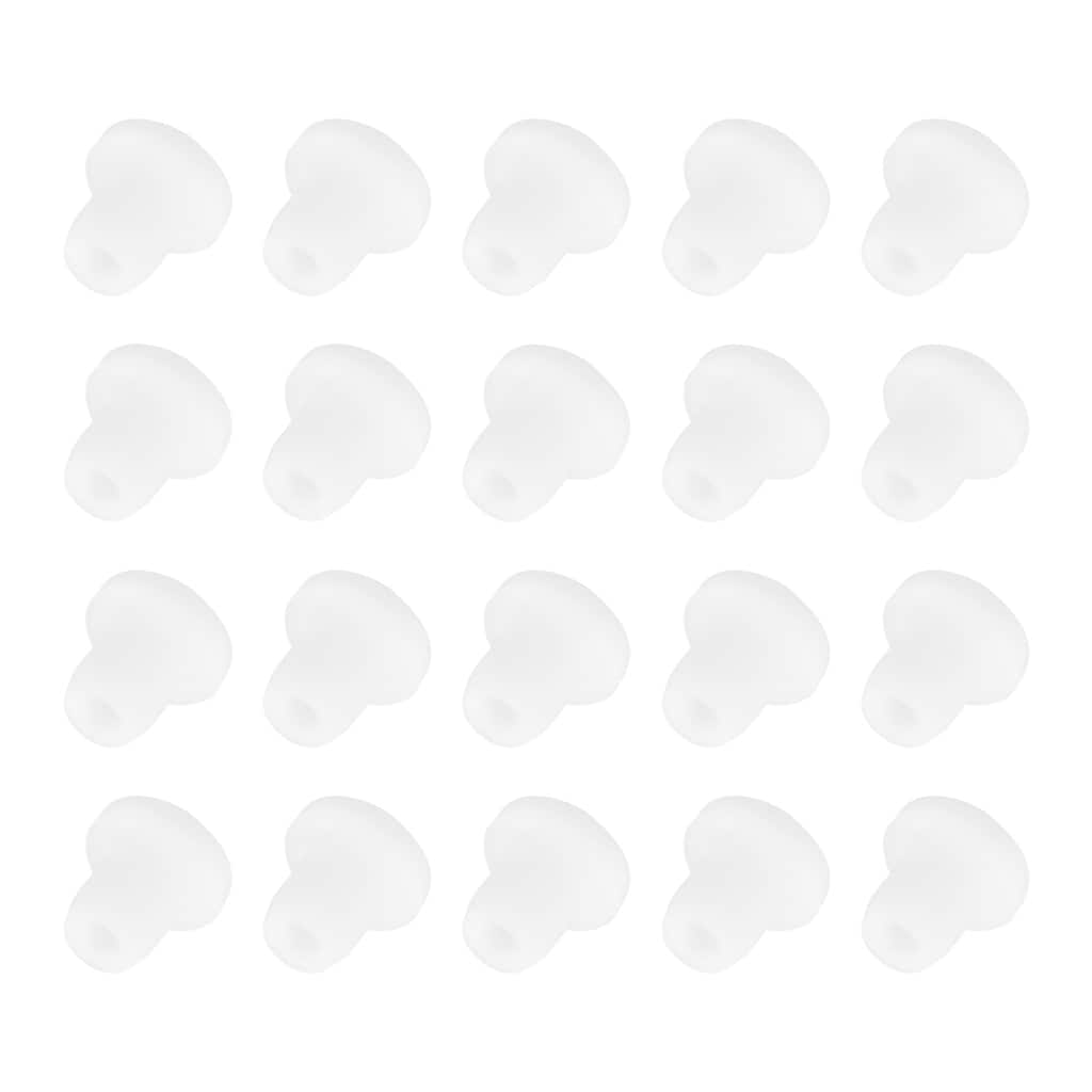 20PCS Silicone Plugs, Salt Shakers Hollow Stopper for Flower Pot, White