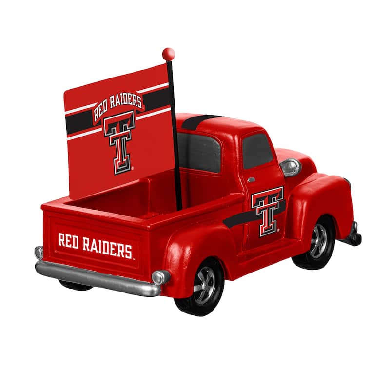 NCAA Rally Truck Garden Statue with Team Flag