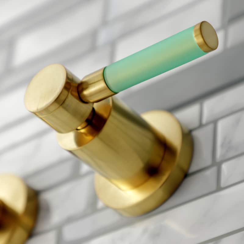 Kingston Brass Kaiser 3-Hole Wall Mount Roman Tub Faucet