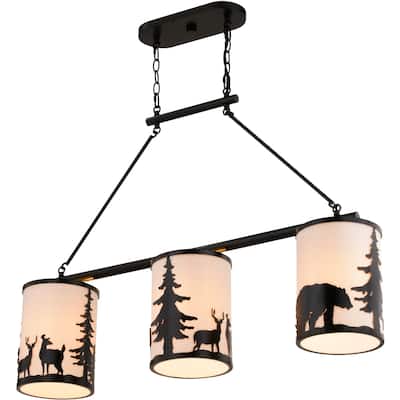 Vaxcel Lighting H0302 3 Light 38" Wide Chandelier