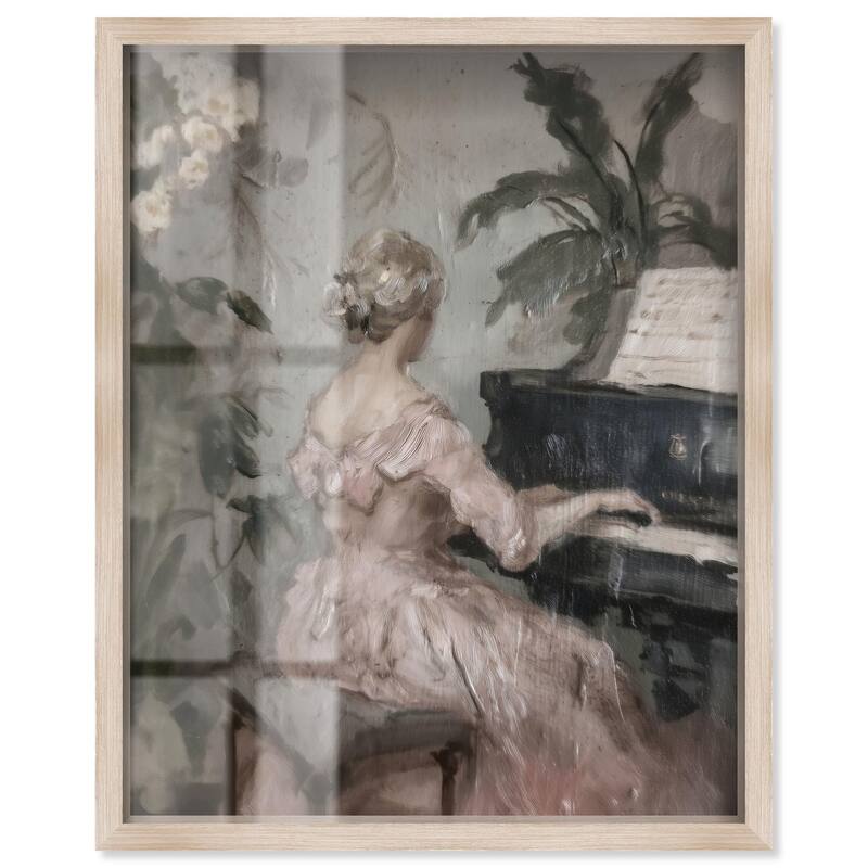 Soft Music Shadowbox by Art Remedy - Natural - 30" x 36"