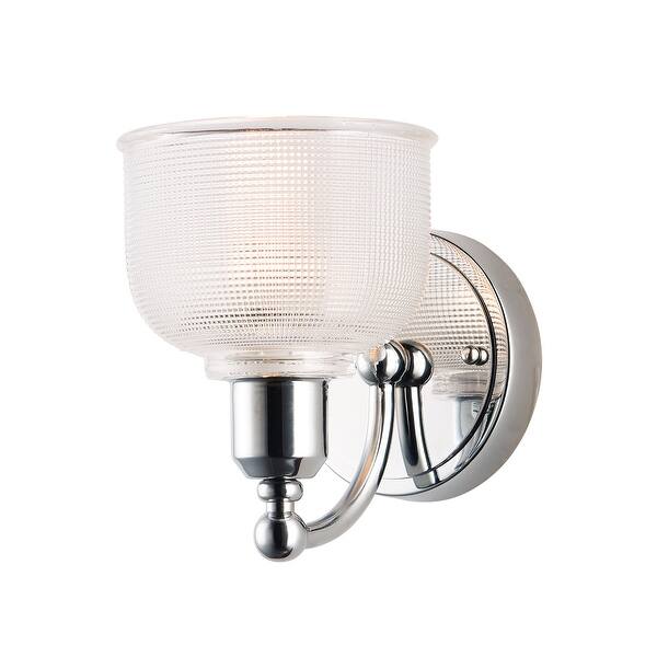 slide 2 of 4, Hollow 1-Light Wall Sconce - Polished chrome