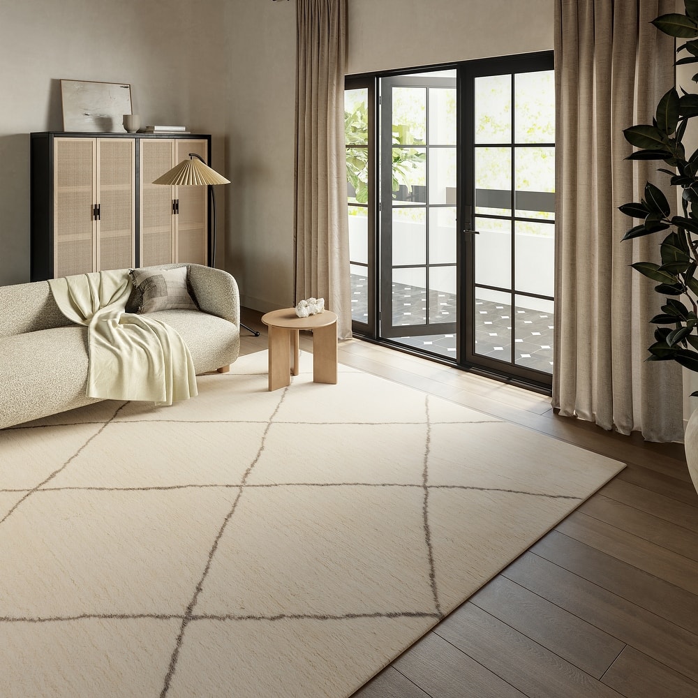 Nuloom Beachwood Trellis Wool Area Rug