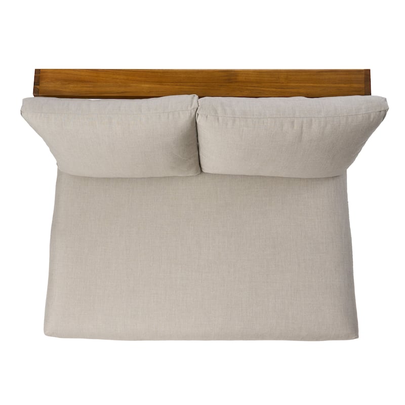 Sherwood Outdoor Acacia Wood Loveseat by Christopher Knight Home