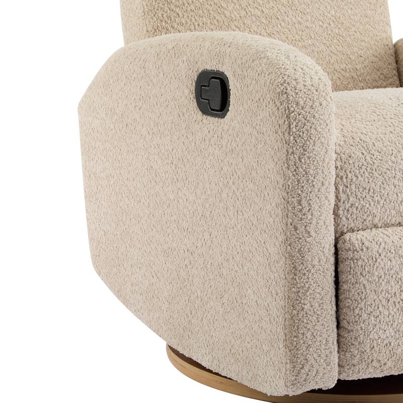 Christopher Knight Home 360 Swivel and Glider Boucle Recliner Chair