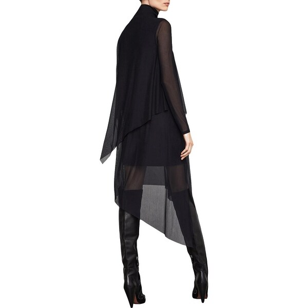 bcbg kabrina asymmetrical turtleneck dress