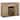 Farmhouse Coffee Bar Cabinet with 3 Drawers, Cabinet with X-Shaped Wine Rack and Stemware Holder